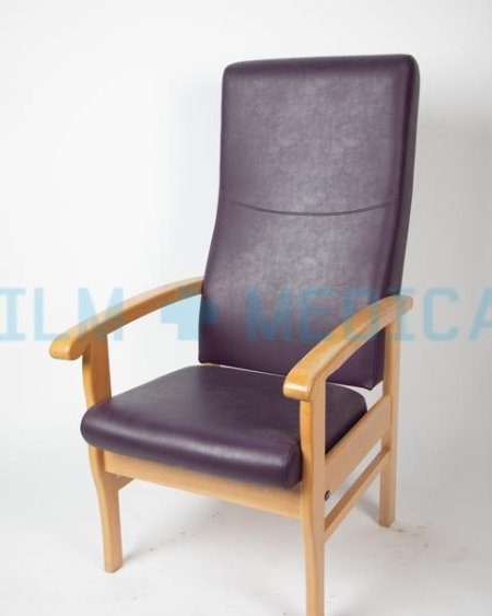 Visitor Chair High Back in Purple